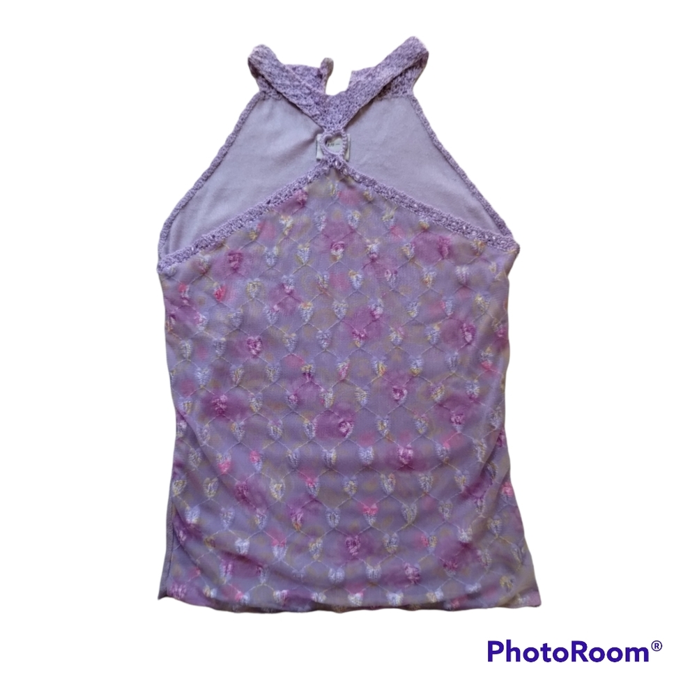 90s Vintage Halter Mesh Top